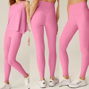Betond Yoga “space dyed” pink yoga pants